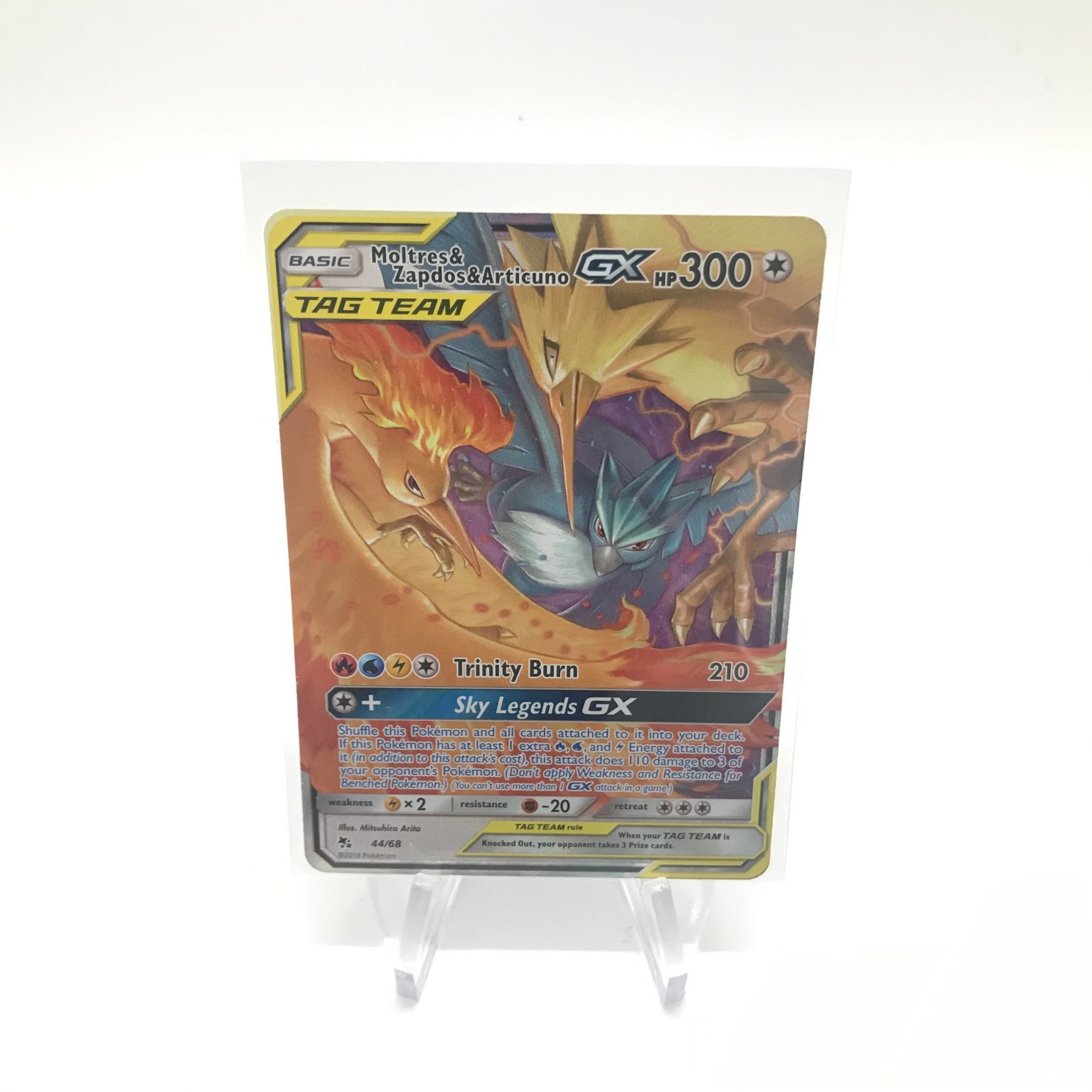 Moltres & Zapdos & Articuno Tag Team GX 44/68 Ultra Rare Pokémon